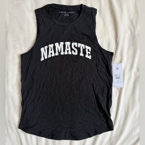 NEW Spiritual Gangster Black 'Namaste' Tank Top